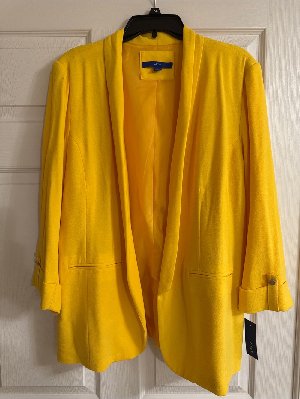 Apt. 9 Vibrant Yellow Open-Front Blazer